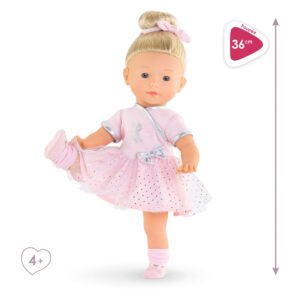 Corolle ballerina pop in danshouding met opgestoken been, 36 cm