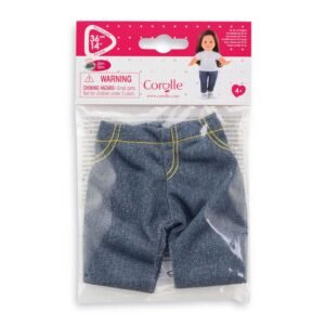 Corolle poppenbroek in denim stijl, verpakt in originele verpakking