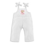Poppen tuinbroek wit met schouderstrikjes geschikt voor Corolle poppen 36 cm Ma Corolle - Poppen Overall Wit