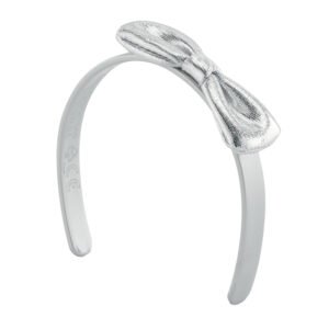 Corolle Zilverkleurige poppenhaarband met metallic strik, los afgebeeld