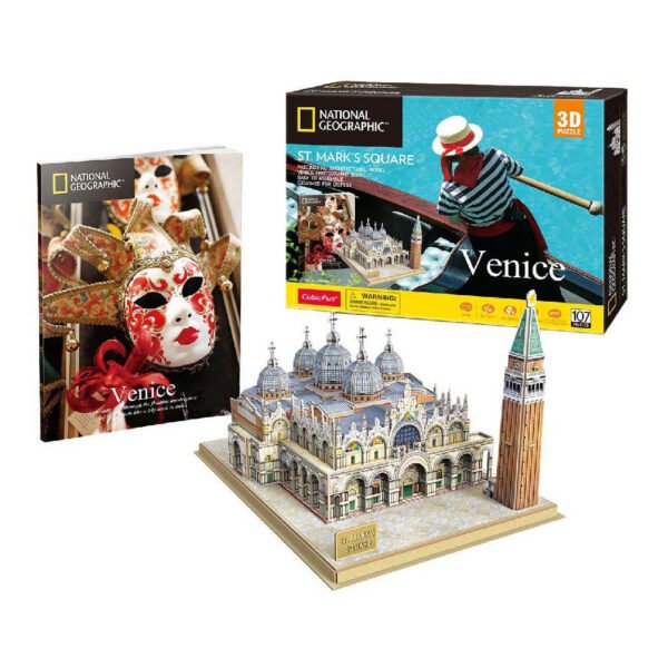 Cubic Fun 3D Puzzel National Geographic St. Marco Plein, 107st.
