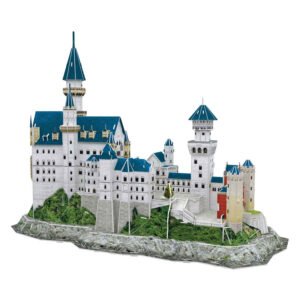 Detailweergave van de 3D puzzel van Cubic Fun Neuschwanstein kasteel