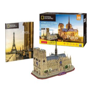 Cubic Fun 3D Puzzel National Geographic Notre-Dame Parijs set met boek en 3D puzzel
