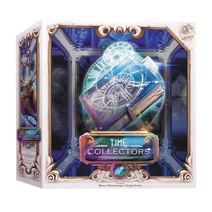 Luxe speldoos van Time Collectors bordspel met magisch boek en tijdreisthema Time Collectors Bordspel