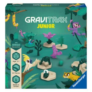 Verpakking Gravitrax Junior jungle decoratieset met dierenillustraties