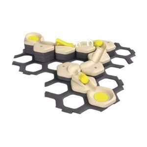 Gravitrax Junior Starterset met close-up van het speelbanelement