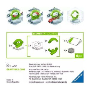 Inhoud en instructies van GraviTrax Looping uitbreiding