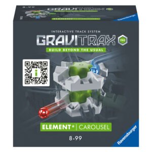GraviTrax PRO Carousel uitbreiding in verpakking met interactieve baanonderdelen