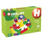 Voorzijde van de Hubelino knikkerbaan basisset verpakking