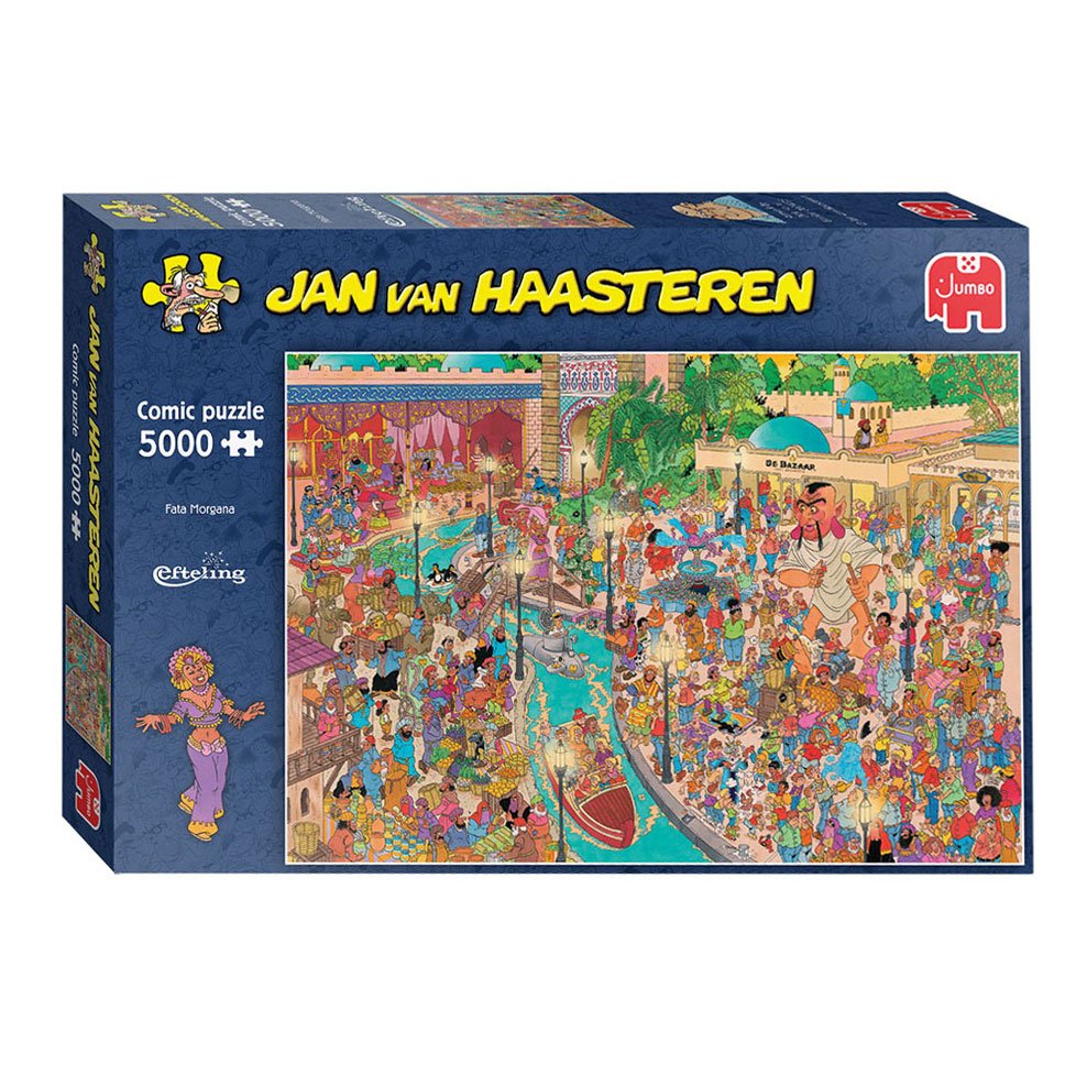 Puzzeldoos van Jan van Haasteren Legpuzzel - Efteling Fata Morgana illustratie en 5000 stukjes