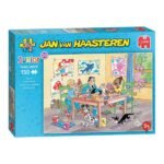 Jan van Haasteren Junior 20 legpuzzel - creatief met klei doos met kinderen aan tafel die kleien en schilderijen maken