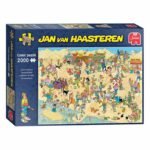 Jan van Haasteren legpuzzel - sand sculptures puzzeldoos met strandthema en 2000 stukjes van Jumbo