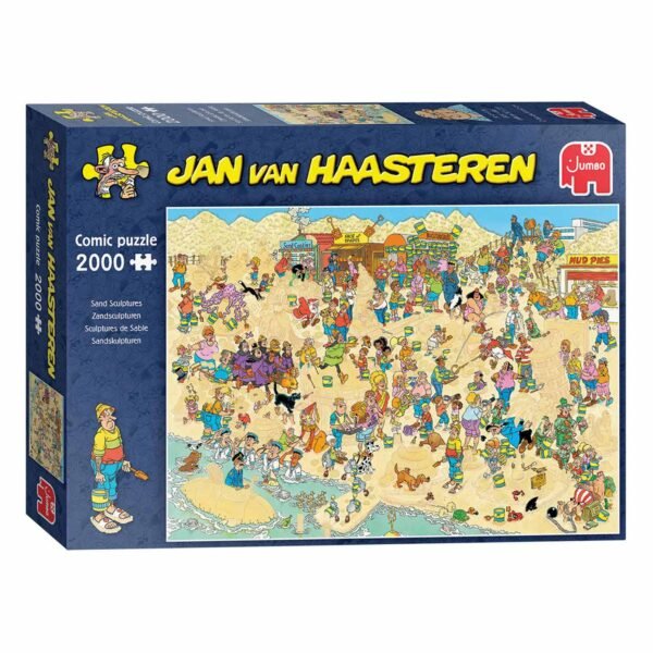 Jan van Haasteren legpuzzel - sand sculptures puzzeldoos met strandthema en 2000 stukjes van Jumbo