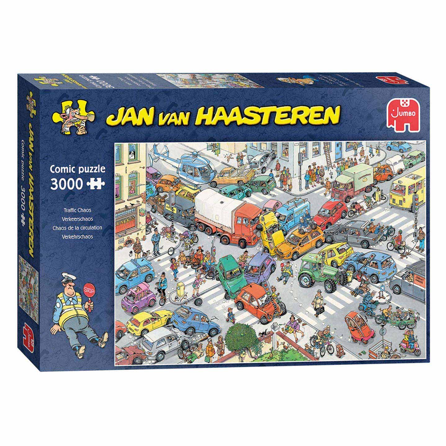 jan-van-haasteren-verkeerschaos-3000-stukjes-doos Jan van Haasteren legpuzzel - traffic chaos 3000 stukjes in kleurrijke doos