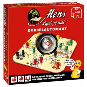 Verpakking van Mens Erger Je Niet dobbelautomaat bordspel van Jumbo Jumbo Mens Erger Je Niet Bordspel