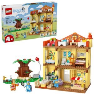 LEGO Bluey 11203 Familiehuis set met verpakking en personages voor kinderen vanaf 4 jaar
