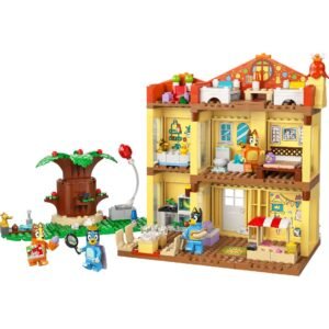 LEGO Bluey speelhuis met figuren en accessoires in kleurrijke speelomgeving