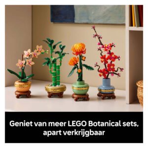 Collectie LEGO Botanical sets met bamboe, orchidee en bloemen