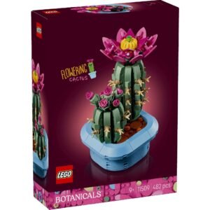 Verpakking van LEGO Flowering Cactus set met kleurrijke bloeiende cactus