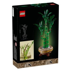 Achterzijde van LEGO Lucky Bamboo doos met bouwinstructies en voorbeeld