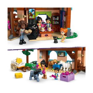 Lego Friends speelset met bakkerij en stal, inclusief mini poppetjes, paarden en accessoires