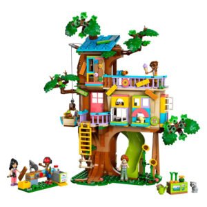 Volledige LEGO Friends boomhut set met figuren en accessoires