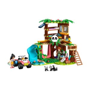 Complete LEGO Friends panda reddingscentrum met minipoppetjes, dieren en voertuig