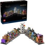 LEGO Harry Potter 76444 Wegisweg Tovenaarswinkel set met doos en straat in L-vorm inclusief draak op Gringotts