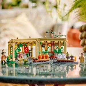 LEGO Harry Potter kas set met figuren op glazen tafel