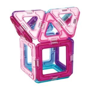 Magformers bouwstructuur met vierkante basis en driehoekige top