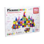 PicassoTiles Blocks and Mirrors - magnetische bouwtegels verpakking voorkant met 152 onderdelen