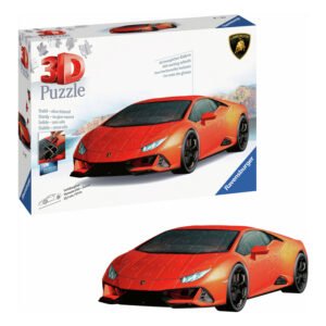 Ravensburger 3D puzzel Lamborghini Huracán inclusief g emonteerd model Ravensburger 3D Puzzel Lamborghini Huracan Evo Arancio, 108st.