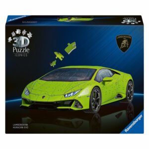 Verpakking van Ravensburger 3D puzzel Lamborghini Huracán EVO sportwagen