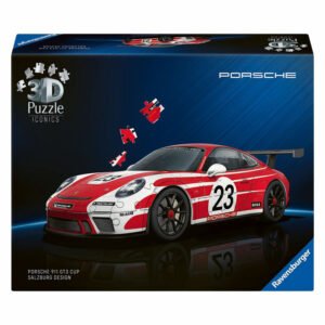 3D puzzel van de Porsche 911 GT3 Cup in Salzburg design in originele Ravensburger verpakking