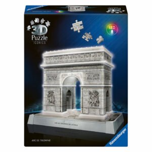 Verlichte 3D puzzel van Arc de Triomphe in doos van Ravensburger