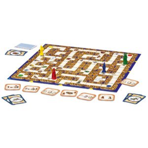 Ravensburger Doolhof spelbord met pionnen, kaarten en speeltegels