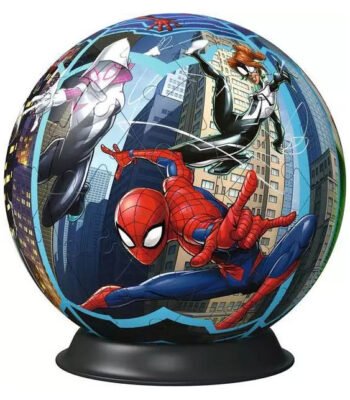 Marvel Spider-Man 3D puzzelbal met Spider-Gwen en Spider-Woman Ravensburger Spiderman 3D Puzzel, 72st.