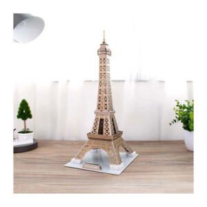 Revell Eiffeltoren 3D puzzel op houten tafel met planten