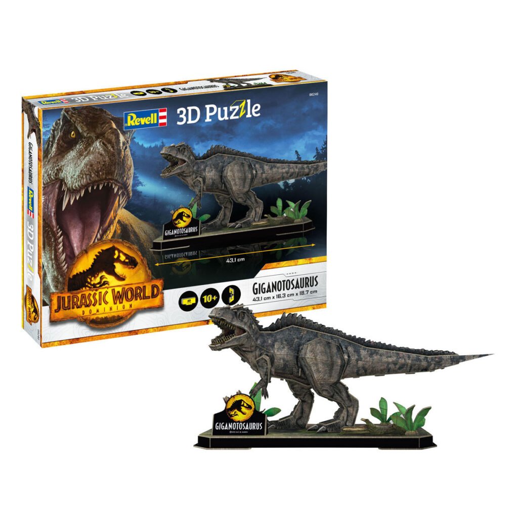 Revell 3D puzzel bouwpakket - Jurassic world Gigano inclusief verpakking en opgebouwd model