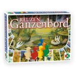 Reuzen Ganzenbord van Selecta, klassiek familiespel met kleurrijke ganzenpionnen en genummerd speelveld Reuze Ganzenbord