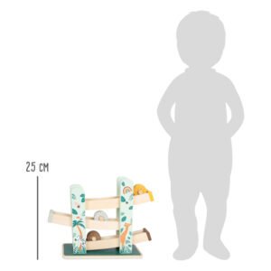 Houten Small Foot racebaan voor kinderen van 25 cm hoog met dierenthema
