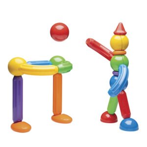 Stick-O magnetisch speelgoed met figuren in spelende houdingen