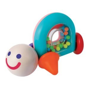 Magnetisch Stick-O speelgoed met wieltjes en glimlachend gezichtje