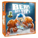 Doos van het bordspel Beam Me Up met futuristisch ruimte-ontwerp en kleurrijke planetenkaart Beam me Up - Bordspel
