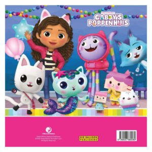 Gabby en haar kattenvriendjes uit Gabby's Poppenhuis vieren feest met ballonnen en slingers
