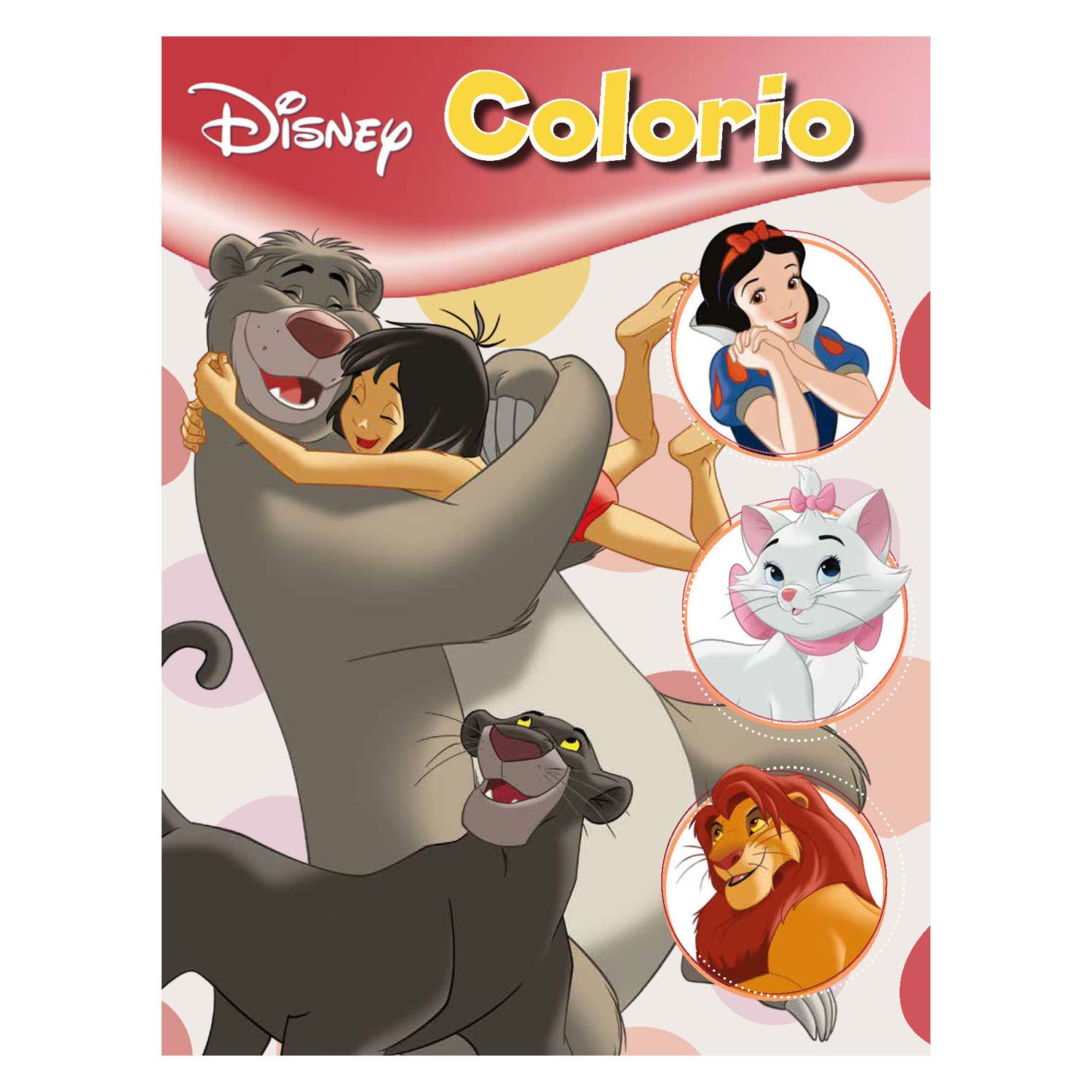 boek-specials-nederland-bv-disney-kleurboek-junglebook-sneeuwwitje-aristokatten-leeuwenkoning Disney kleurboek met Jungle Book, Sneeuwwitje, Aristokatten en de Leeuwenkoning characters op de cover Disney Classics Colorio Kleurboek