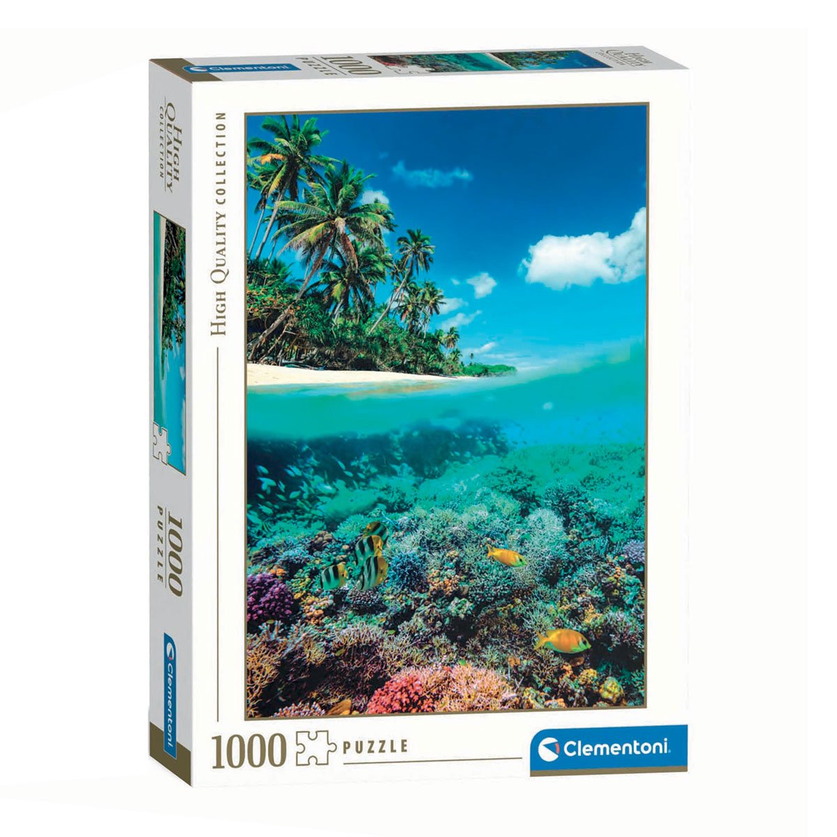 clementoni-puzzeldoos-tropisch-eiland-koraal Clementoni Legpuzzel Zomerparadijs puzzeldoos met tropisch eiland en kleurrijk koraal