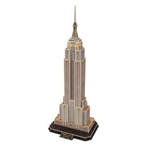 Volledig opgebouwd 3D puzzelmodel van de Cubic Fun Empire State Building