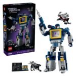 LEGO Icons 10358 Transformers Soundwave set compleet met verpakking, accessoires en display