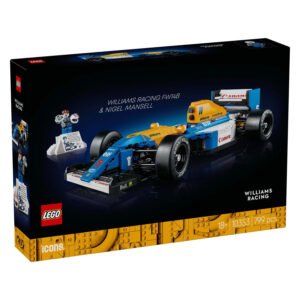 LEGO Icons verpakking voorkant van Williams Racing FW14B en Nigel Mansell